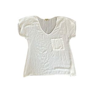 Show Me Your MuMu White V-Neck Tee